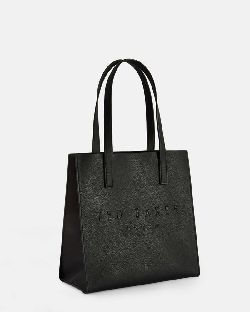 Black Ted Baker Seacon Small Crossch Icon Women'ss Bags | HDIRT0249